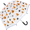 Transparent-Orange - Back - X-brella - Regenschirm für Kinder Halloween Kürbis