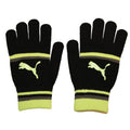 Schwarz-Reflektierendes Gelb - Front - Puma - Damen Mit Streifen - Handschuhe