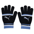 Schwarz-Blau - Front - Puma - Damen Mit Streifen - Handschuhe