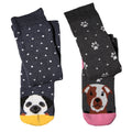Grau-Dunkelgrau - Back - Simply Essentials - Socken für Frauen Hunde Welly (2-er Pack)