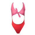 Rot-Pink - Front - Brave Soul - Badeanzug für Damen