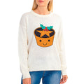 Creme - Side - Brave Soul - Pullover für Damen - weihnachtliches Design