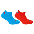 Rot-Blau - Front - Puma - ""Sport Lifestyle"" Sneaker-Socken für Kinder (2er-Pack)