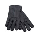 Schwarz - Front - Heatguard Herren Leder-Handschuhe mit Thinsulate-Futter und Touchscreen-Finger