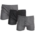 Grau - Front - Tom Franks Jersey-Boxershorts, gemustert, 3er-Pack