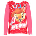 Pink-Rot - Back - Disney Mädchen Schlafanzug mit Bambi-Design
