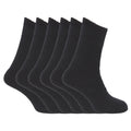 Schwarz - Front - FLOSO Damen Thermo-Socken, 6-er Pack