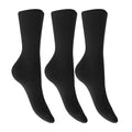 Schwarz - Back - Damen Bambus-Socken, 3 Paar