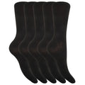 Schwarz - Front - Floso Damen Socken, 5er-Pack