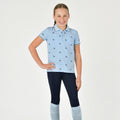 Glockenblumen-Blau - Side - Dublin - "Elyse" Poloshirt für Kinder  kurzärmlig