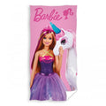 Front - Barbie - Handtuch, Baumwolle, Einhorn