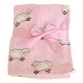 Front - Snuggle Baby Kuscheldecke mit Schaft-Design, rosa, kuschelig
