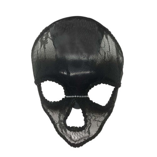 Front - Bristol Novelty Unisex Erwachsenen Spitzen-Totenkopf-Maske