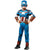 Front - Captain America - "Deluxe" Kostüm - Kinder