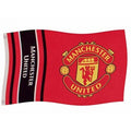 Front - Manchester United FC Wordmark Streifen Flagge