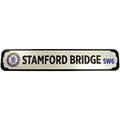 Silber-Schwarz - Front - Chelsea FC - Tafel "Stamford Road", Metall