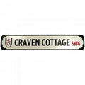 Front - Fulham FC - Tafel "Craven Cottage", Metall, Wappen