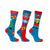 Front - Hy - "Jolly Elves" Socken für Kinder - weihnachtliches Design(3er-Pack)