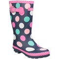 Front - Cotswold Mädchen Dotty Spotted Gummistiefel