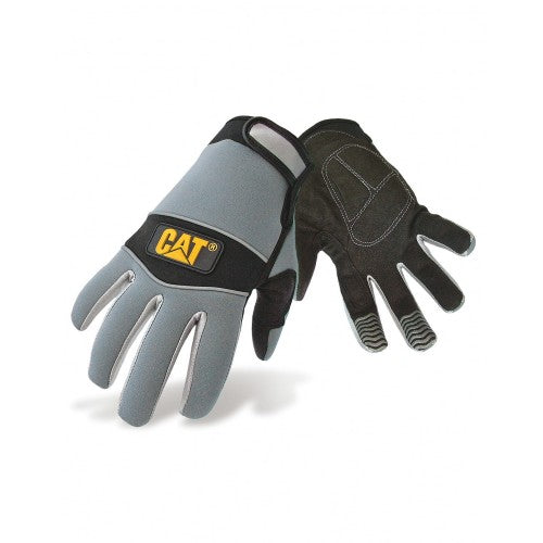Front - Caterpillar 12213 Herren Neopren-Handschuhe, komfortable Passform