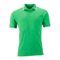 Front - James and Nicholson Unisex Tipping-Polohemd
