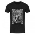 Front - Deadly Tarot Herren Justice Denim T-Shirt