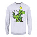 Front - Grindstore - "Tree Rex" Pullover für Herren - weihnachtliches Design