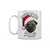Front - Grindstore - Kaffeebecher "Bah Hum", Mops, weihnachtliches Design