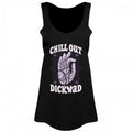 Front - Grindstore - "Chill Out Dickwad" Top für Damen