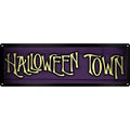 Front - Grindstore Blechschild Halloween Town schmal