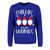 Front - Pop Factory - "Chillin' With My Gnomies" Sweatshirt für Damen - weihnachtliches Design