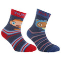 Front - Waybuloo Kinder Socken, gestreift, 2 Paar