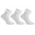 Front - Cottonique Mädchen Rüschen Socken (3 Paar)