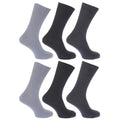Front - Floso Herren Socken, 100% Baumwolle, 6er-Pack