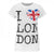 Front - Damen I Love London T-Shirt