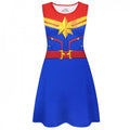 Front - Captain Marvel - Kostüm-Kleid für Damen