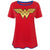 Front - Wonder Woman - T-Shirt, Logo für Damen