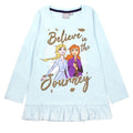 Front - Frozen II - "Believe In The Journey" T-Shirt, Rüschen für Mädchen