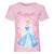 Front - Cinderella - T-Shirt für Mädchen