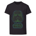 Front - Star Wars - Wireframe T-Shirt für Jungen