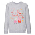 Front - Peppa Pig - "Hello Sunshine" Sweatshirt für Mädchen