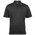 Front - Adidas Golf Herren Heather Climalite Polo-Shirt, Kurzarm