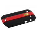 Front - Ferrari Blackberry Bold 9900 Hard Phone Case mit Logo und Streifen