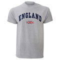 Front - Herren T-Shirt mit England-Union-Jack-Aufdruck, kurzärmlig, Rundhals
