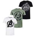 Front - Marvel Avengers - T-Shirt für Herren (3er-Pack)