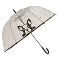 Front - X-brella Womens/Damen Regenschirm  Transparent mit Hunde aufdruck.