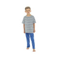 Front - Tom Franks Jungen Jersey-Schlafanzug mit Streifen