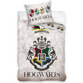 Grau-Schwarz-Gelb - Front - Harry Potter - Bettwäsche-Set, Quidditch