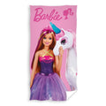 Pink - Front - Barbie - Handtuch, Baumwolle, Einhorn