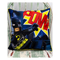 Dunkelblau-Gelb - Back - Lego Batman Movie - Quadratisch - Gefülltes Kissen "Superheroes Challenge"